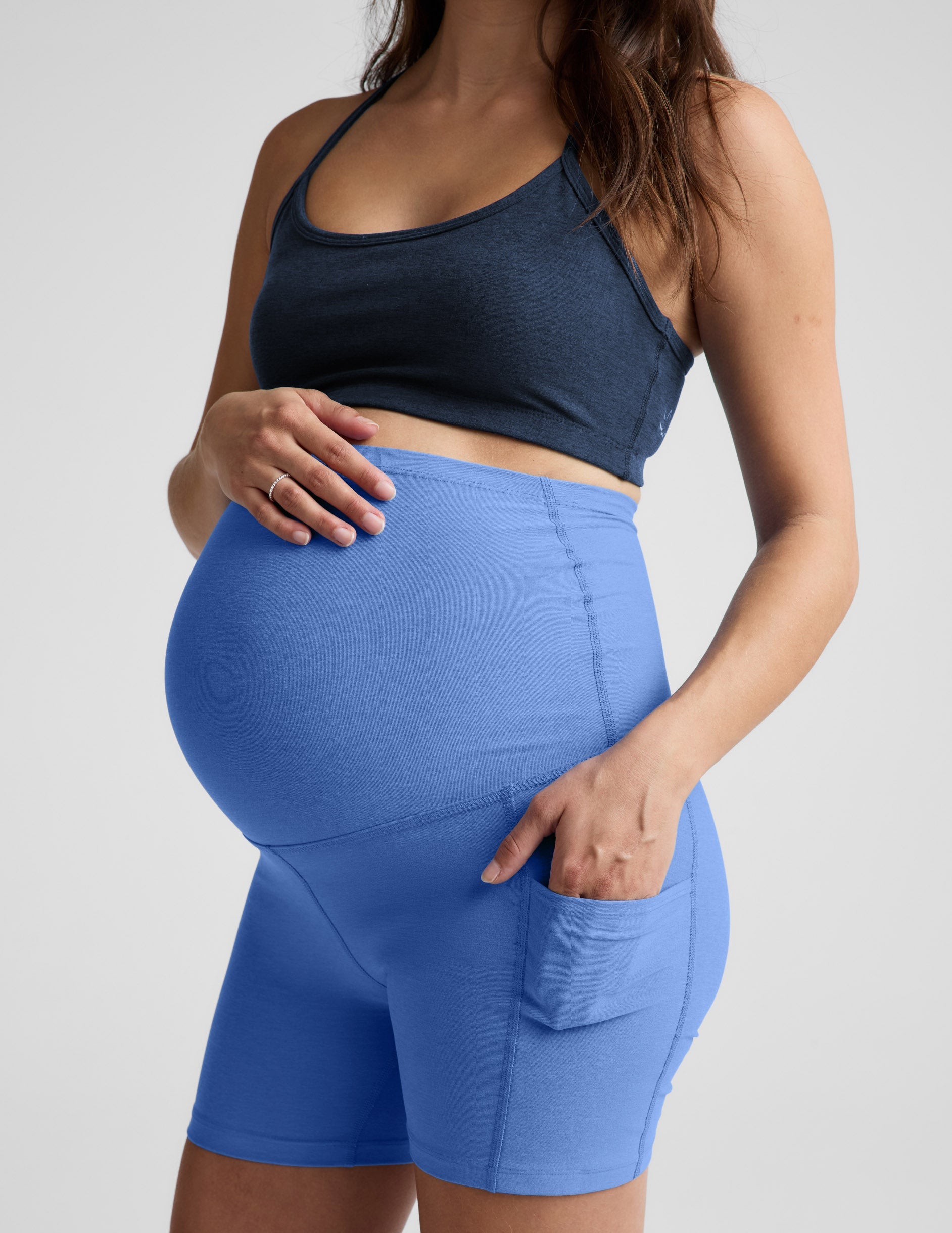 Spacedye™ Keep Pace 5" Maternity Pocket Biker Short